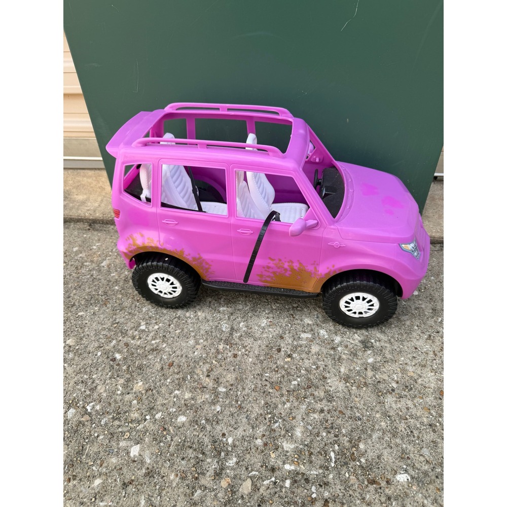 Mattel 2016 Barbie Pink Cadillac Escalade FGC99 SUV CAR Off Road Jeep 4x4